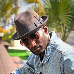 Stacy Adams Wool Felt Fedora- Chelsea