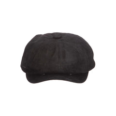 Leather Newsboy Cap
