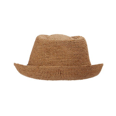Straw Fedora in Beige