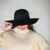 Wool Felt Round Crown Hat