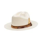 Biltmore Straw Fedora- Heart