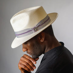 Stacy Adams Straw Fedora- Bennett
