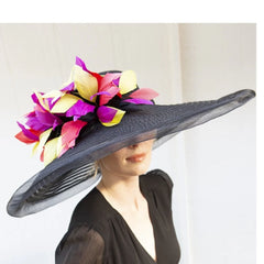 Kentucky Derby Straw Round Crown- Sazerac