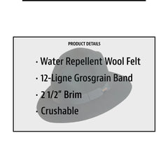 Scala Wool Felt Safari- Norfork