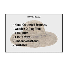 Scala Straw Round Crown- Rayne