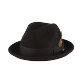 Scala Wool Felt Fedora- Coeur