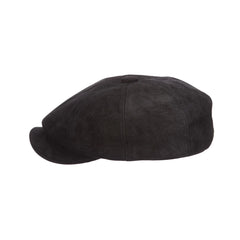 Leather Newsboy Cap