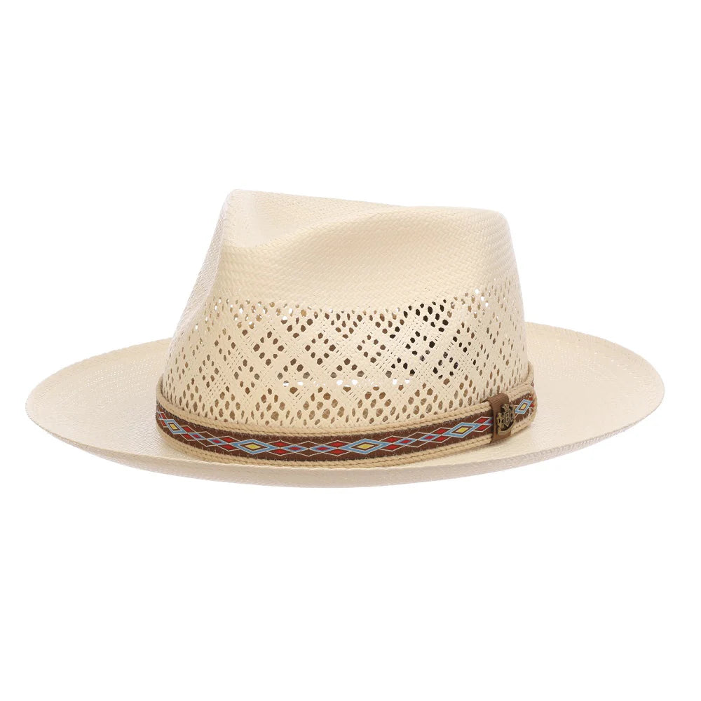 Biltmore Straw Fedora- Mondrian