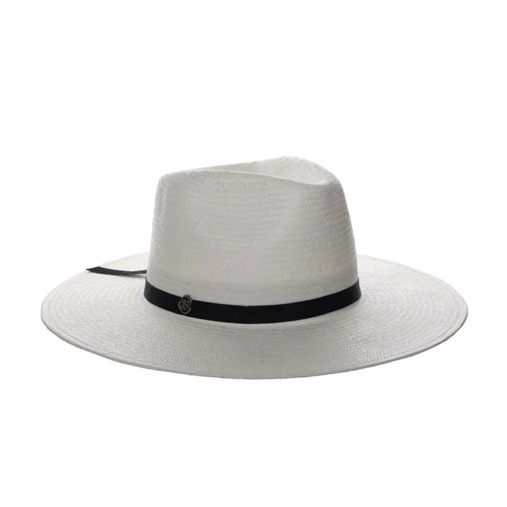 Biltmore Straw Fedora- Fine Line