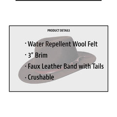 Indiana Jones Wool Felt Outback- Last Crusade