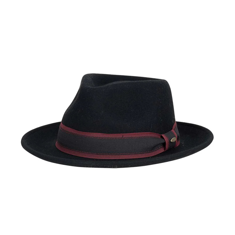 Scala Wool Felt Fedora- Livingston