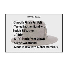 Biltmore Wool Felt Fedora- Messenger