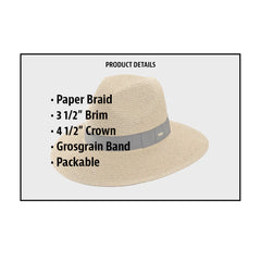Scala Straw Fedora- Helena