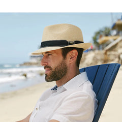 Scala Straw Fedora- Wyatt