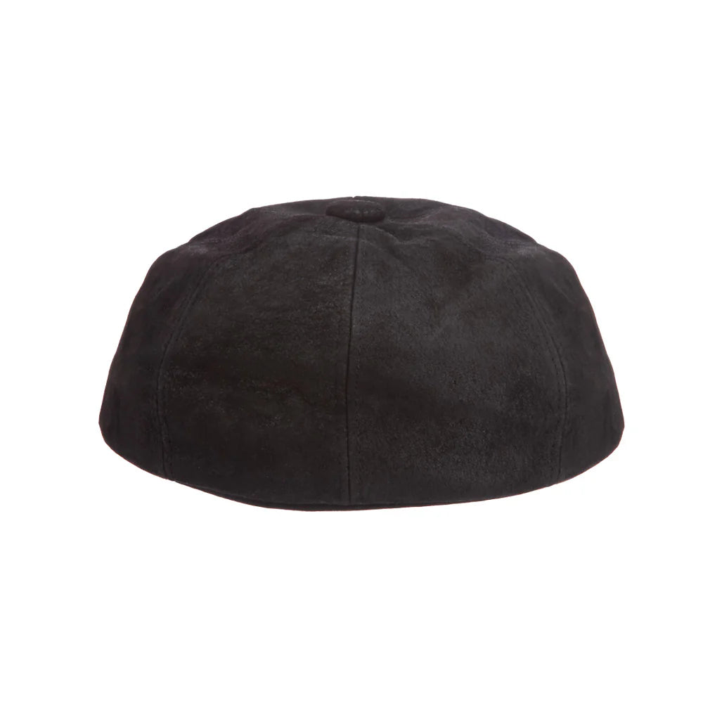 Leather Newsboy Cap