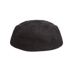 Leather Newsboy Cap