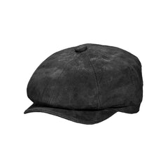 Leather Newsboy Cap